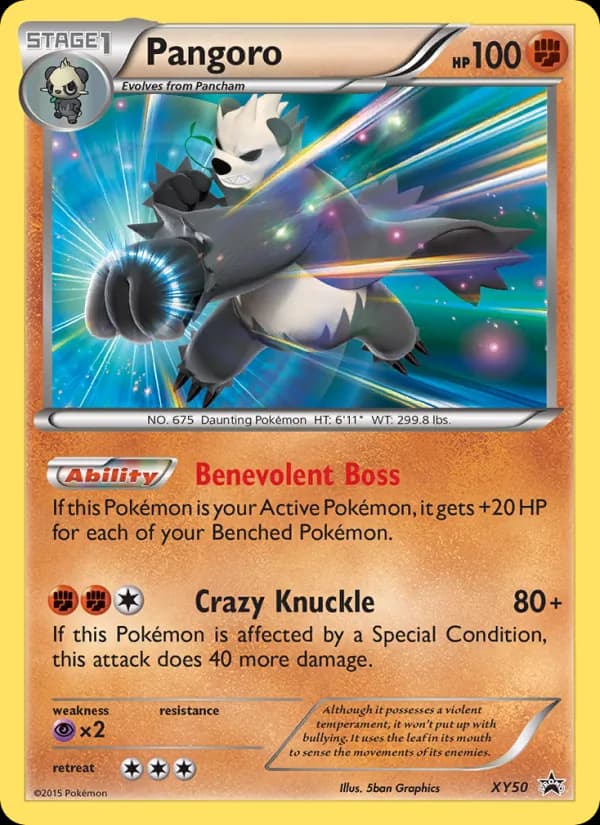 Pangoro — XY Black Star Promos, None