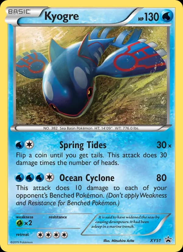 Kyogre — XY Black Star Promos, None