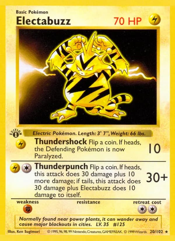Electabuzz — Base Set, Rare