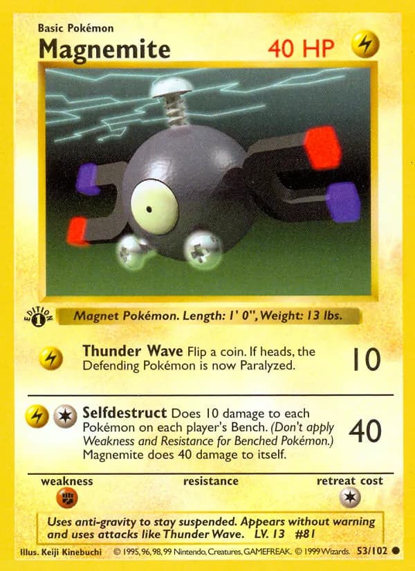 Magnemite — Base Set, Common