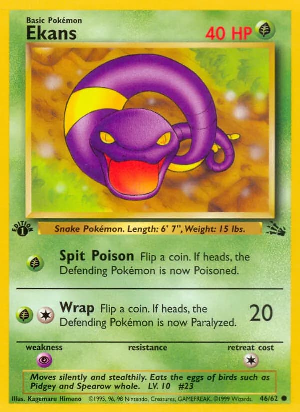 Ekans — Fossil, Common