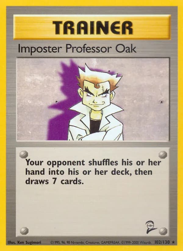 Impostor Professor Oak — Base Set 2, Rare