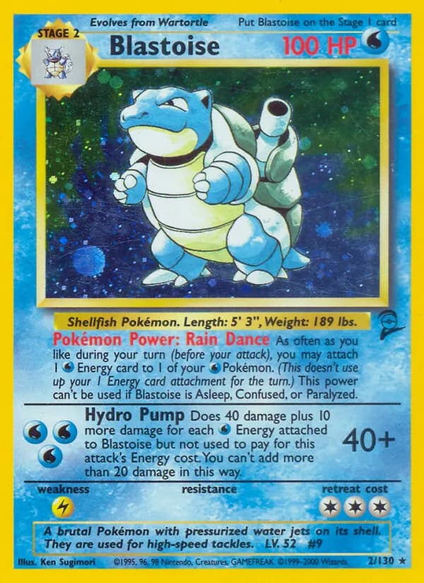 Blastoise — Base Set 2, Rare