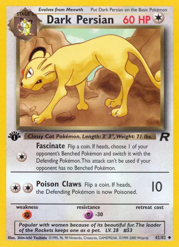Dark Persian — Team Rocket, Uncommon