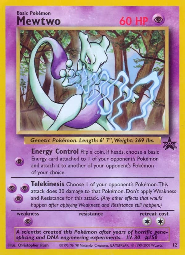 Mewtwo — Wizards Black Star Promos, Common