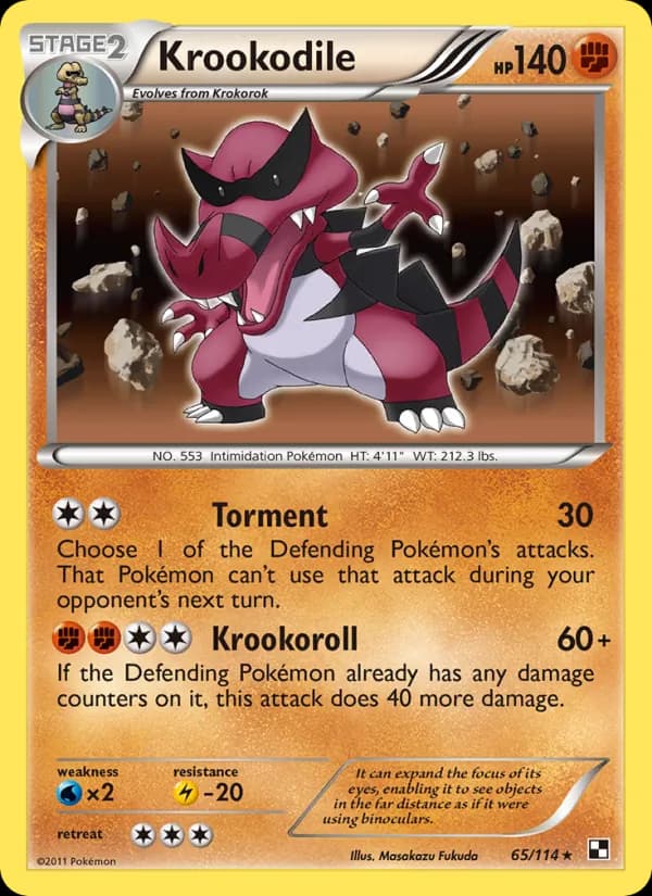 Krookodile — Black & White, Rare