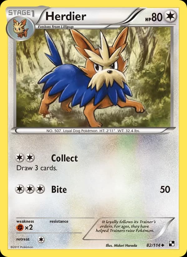 Herdier — Black & White, Uncommon