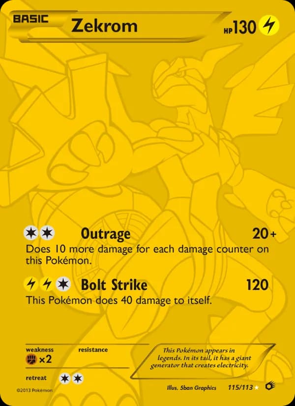 Zekrom — Legendary Treasures, Secret Rare