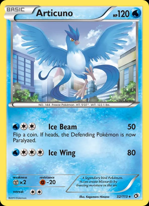 Articuno — Legendary Treasures, Rare