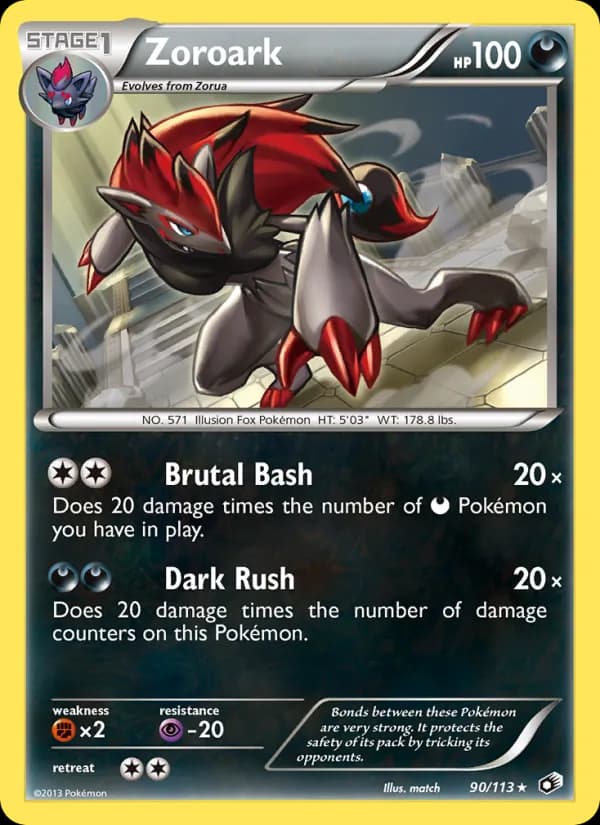 Zoroark — Legendary Treasures, Rare