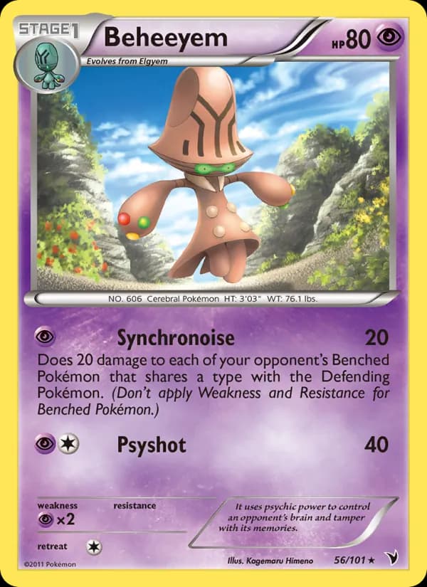Beheeyem — Noble Victories, Rare