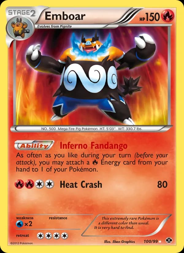 Emboar — Next Destinies, Secret Rare