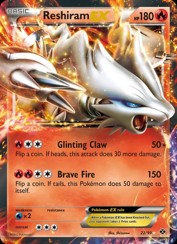Reshiram-EX — Next Destinies, Rare