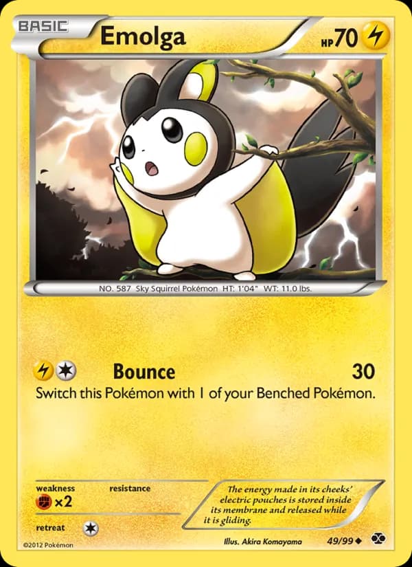 Emolga — Next Destinies, Uncommon