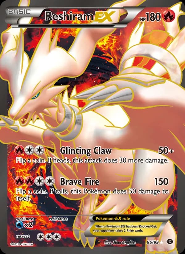 Reshiram-EX — Next Destinies, Ultra Rare