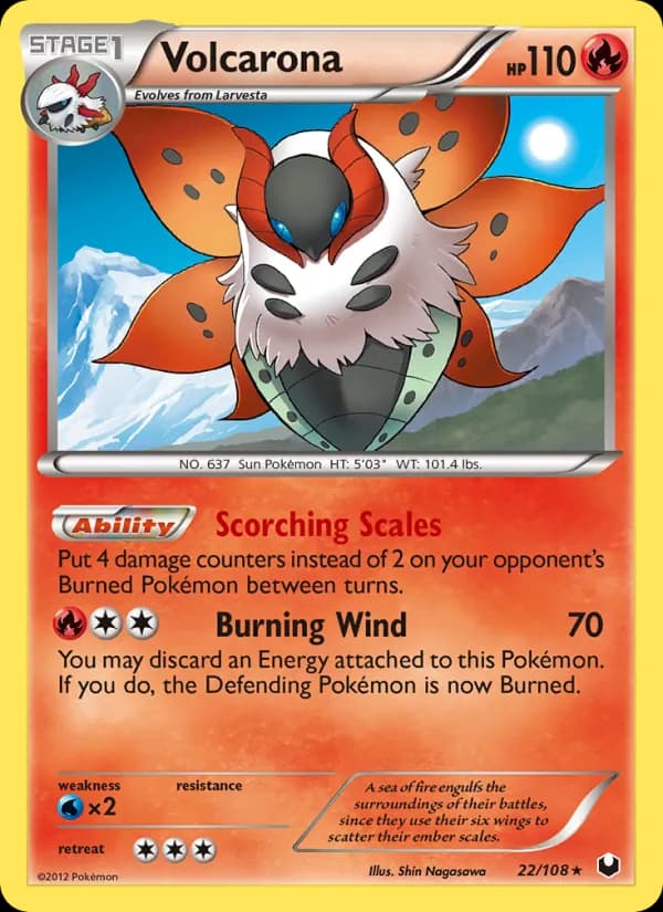 Volcarona — Dark Explorers, Rare