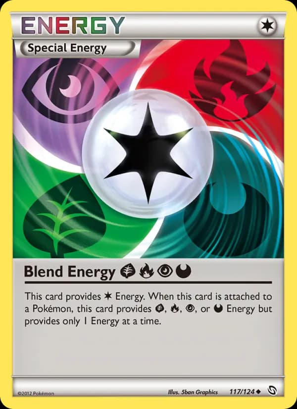 Blend Energy Grass Fire Psychic Darkness — Dragons Exalted, Uncommon