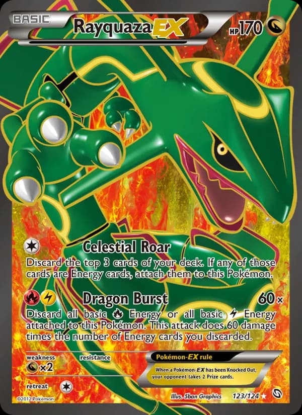 Rayquaza-EX — Dragons Exalted, Ultra Rare