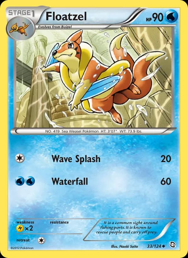 Floatzel — Dragons Exalted, Uncommon