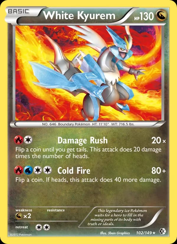 White Kyurem — Boundaries Crossed, Rare