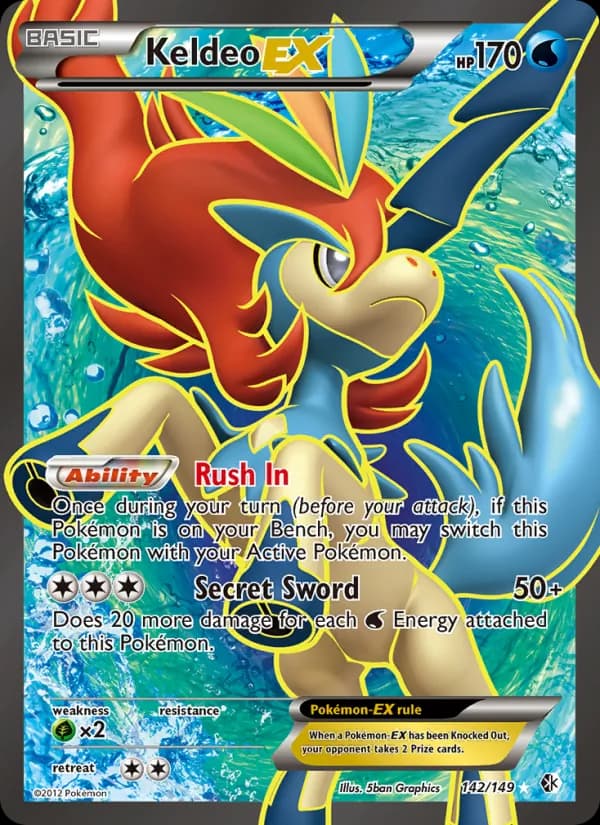 Keldeo-EX — Boundaries Crossed, Ultra Rare
