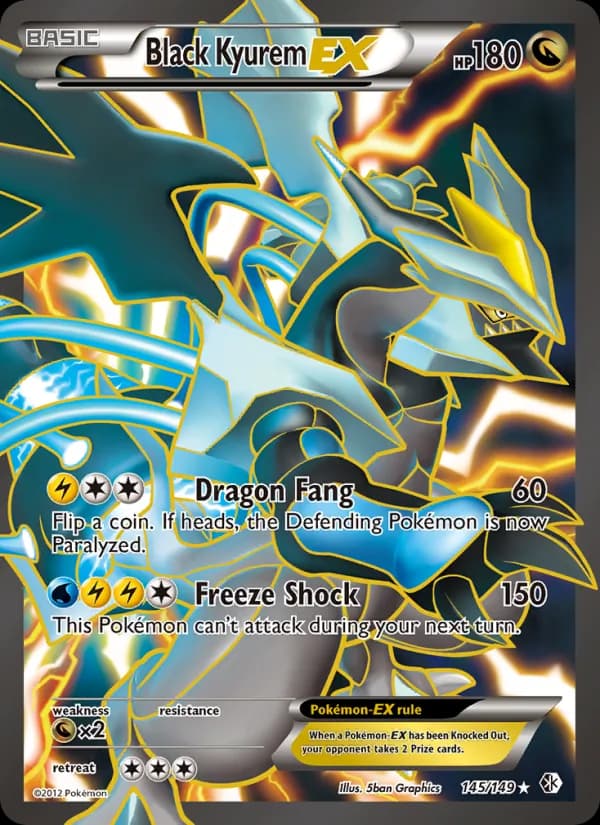 Black Kyurem-EX — Boundaries Crossed, Ultra Rare