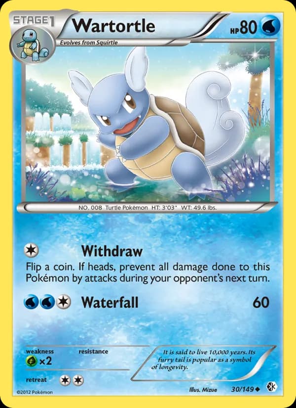 Wartortle — Boundaries Crossed, Uncommon