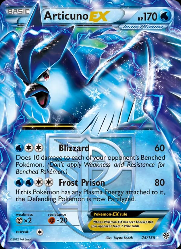 Articuno-EX — Plasma Storm, Rare