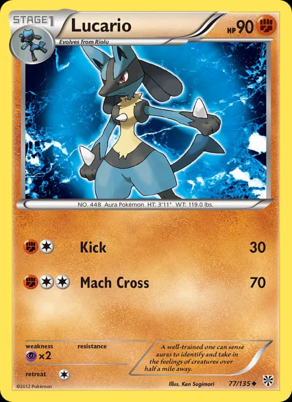 Lucario — Plasma Storm, Uncommon