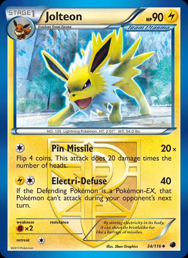 Jolteon — Plasma Freeze, Uncommon