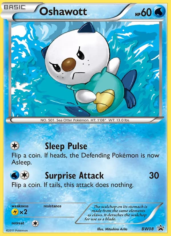 Oshawott — BW Black Star Promos, Common