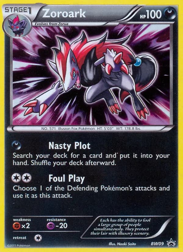 Zoroark — BW Black Star Promos, Rare