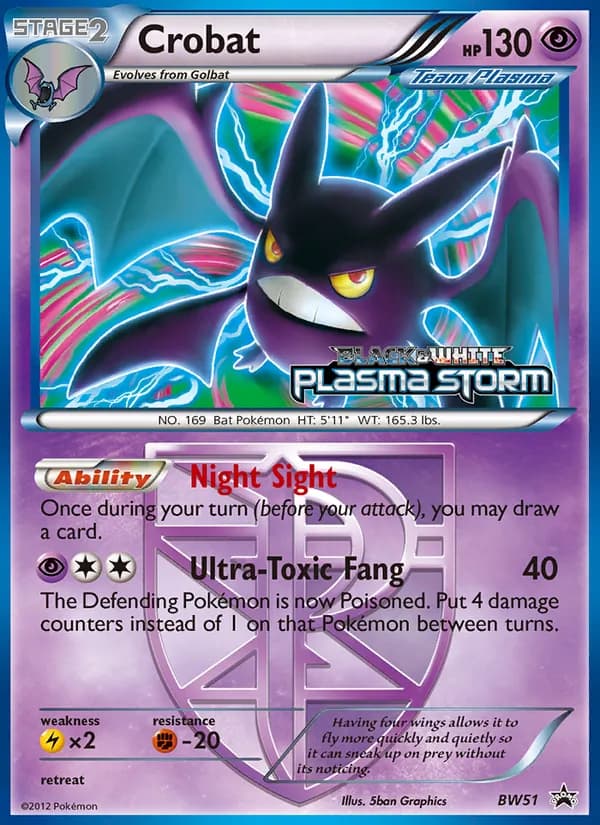Crobat — BW Black Star Promos, Rare
