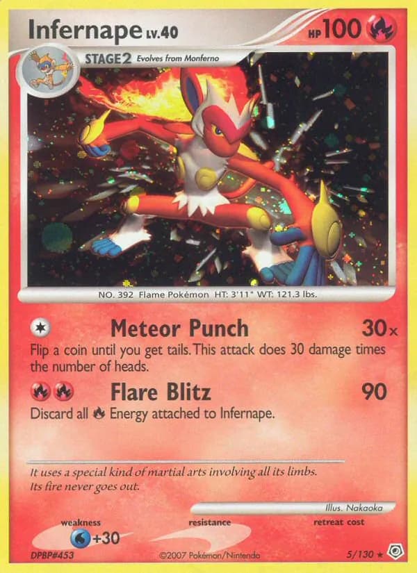 Infernape — Diamond & Pearl, Rare Holo