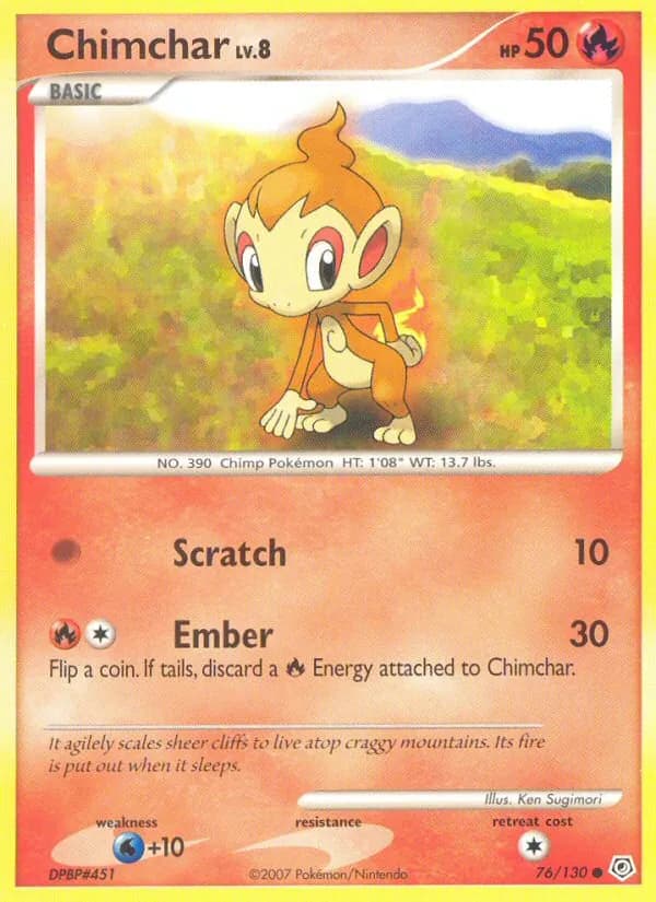 Chimchar — Diamond & Pearl, Common