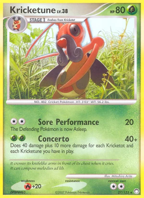 Kricketune — Mysterious Treasures, Rare