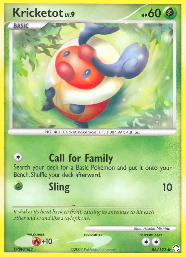 Kricketot — Mysterious Treasures, Common