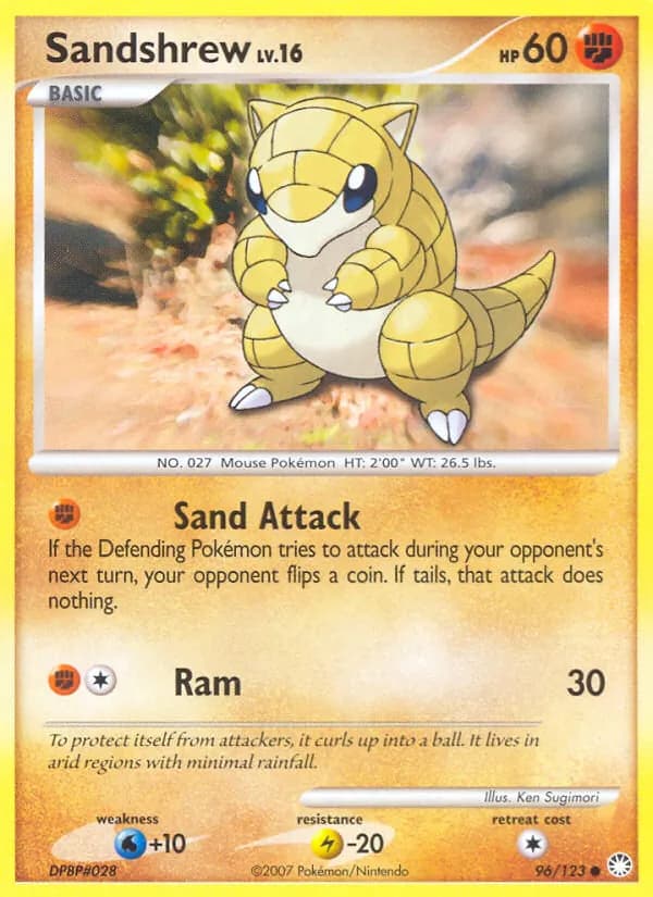 Sandshrew — Mysterious Treasures, Common