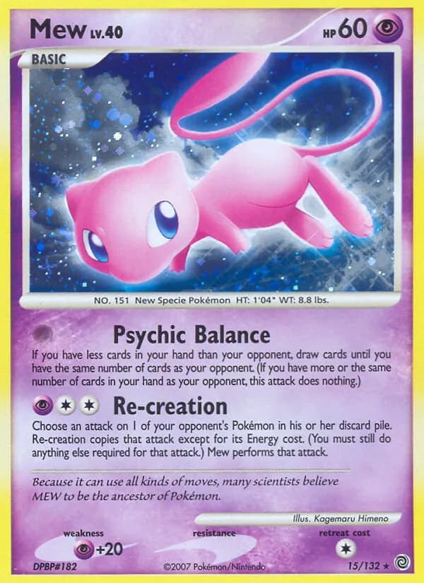 Mew — Secret Wonders, Rare Holo