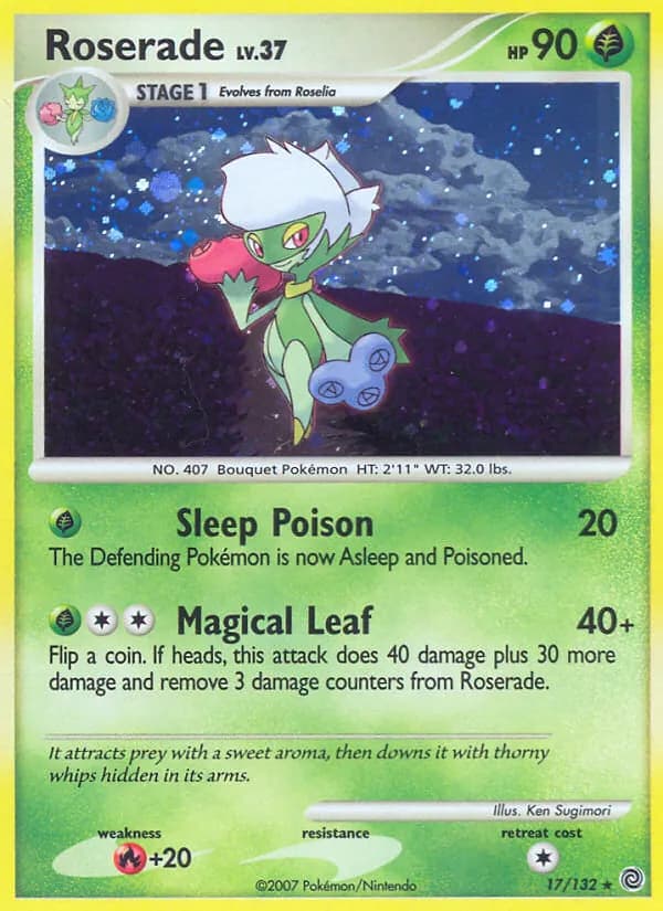 Roserade — Secret Wonders, Rare Holo