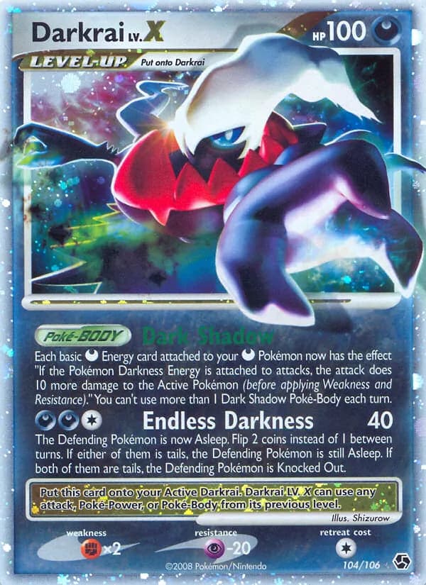 Darkrai — Great Encounters, Rare Holo LV.X