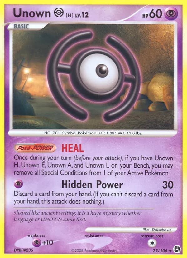 Unown H — Great Encounters, Rare