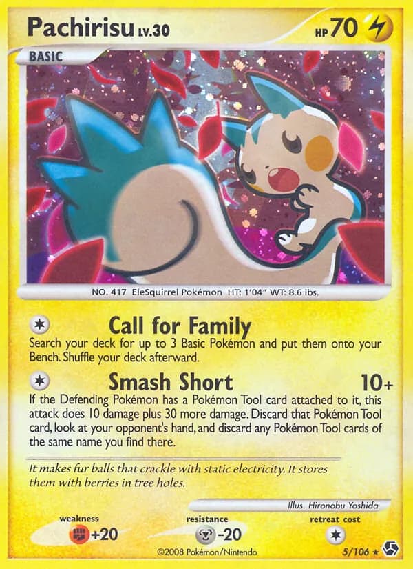 Pachirisu — Great Encounters, Rare Holo