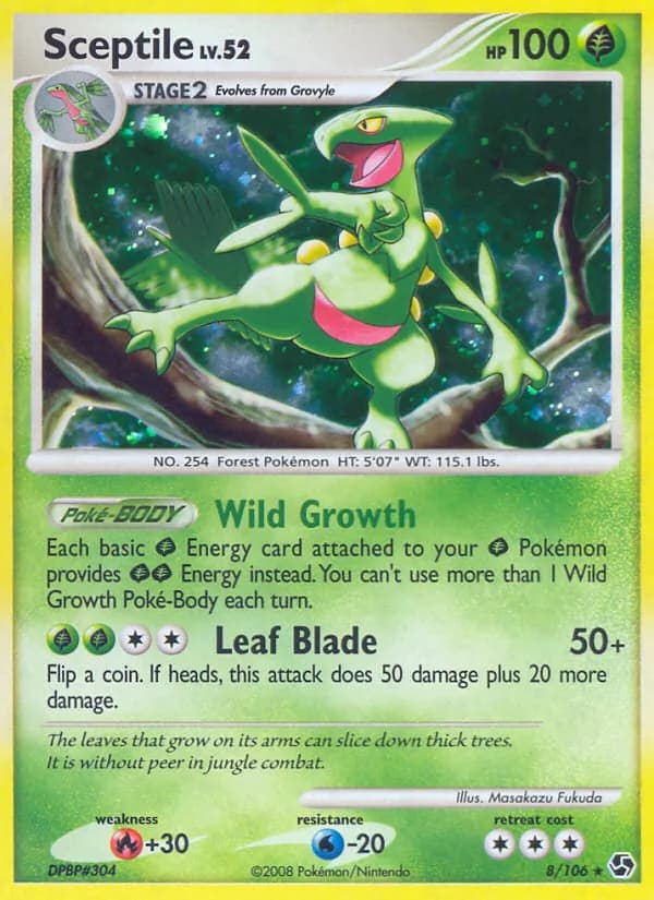 Sceptile — Great Encounters, Rare Holo