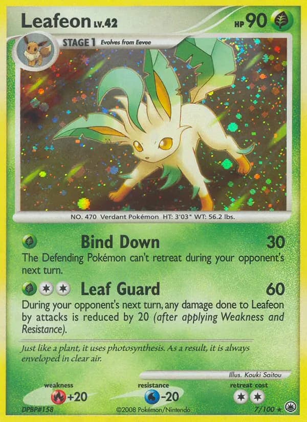 Leafeon — Majestic Dawn, Rare Holo