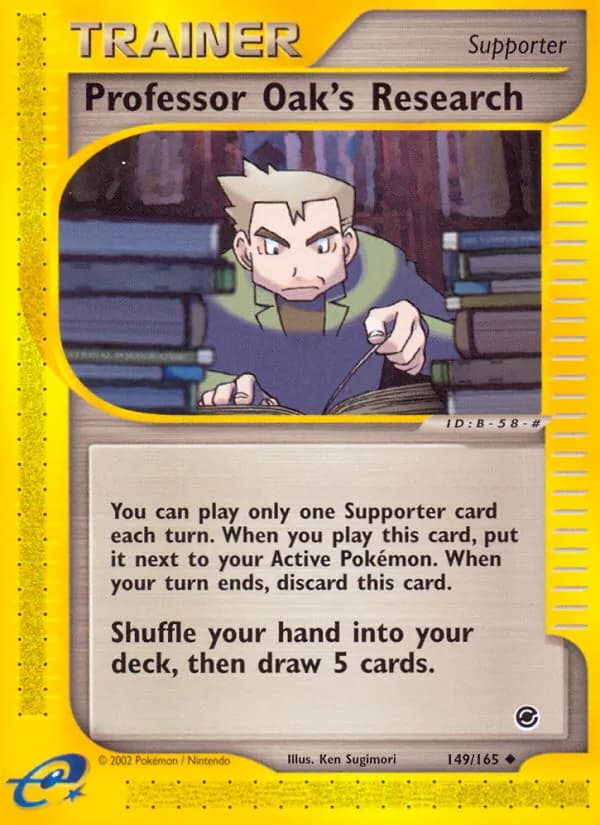 Professor Oak's Research — Expedition Base Set, Uncommon