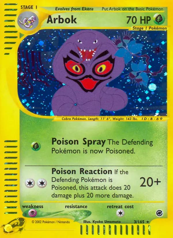Arbok — Expedition Base Set, Rare
