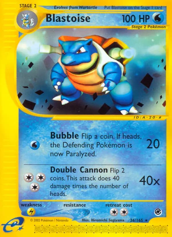 Blastoise — Expedition Base Set, Rare
