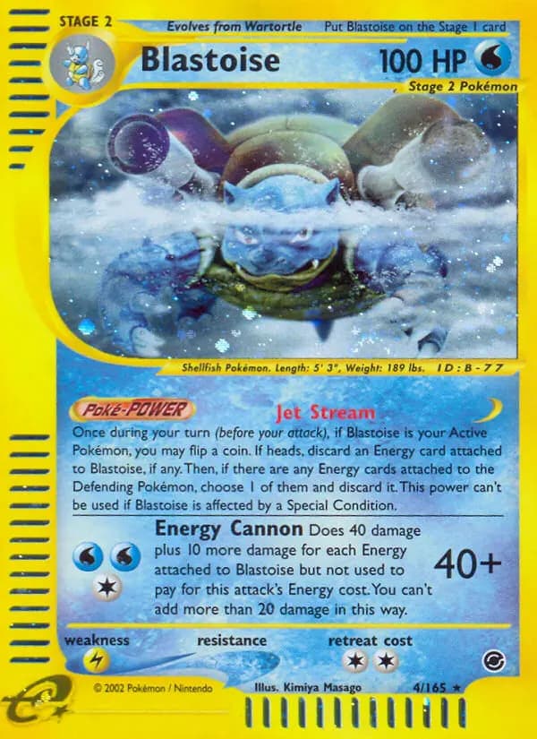 Blastoise — Expedition Base Set, Rare