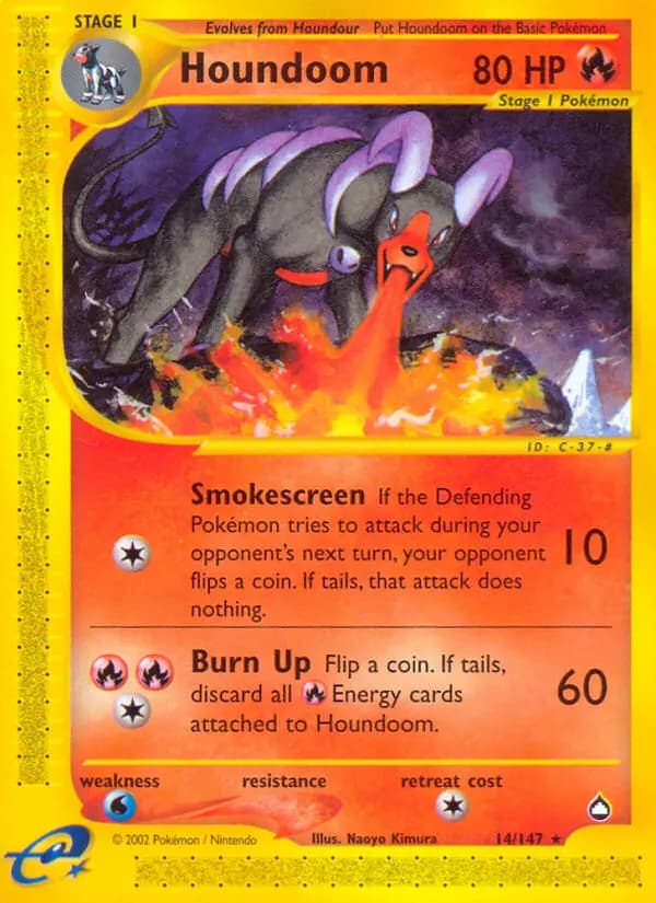 Houndoom — Aquapolis, Rare